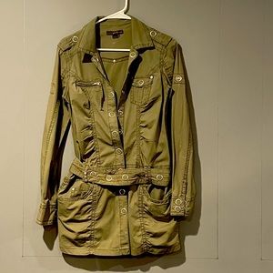 Army Green Shirt Coat